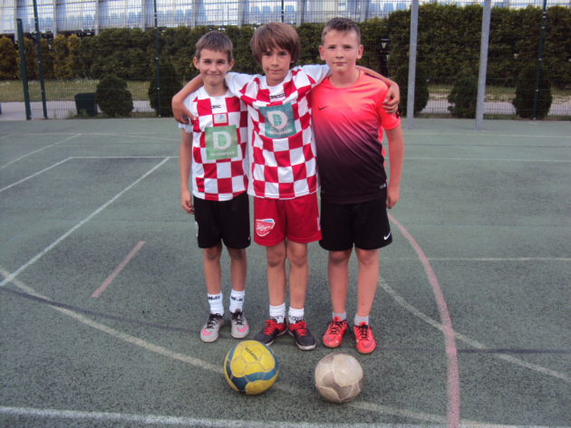 Najlepszy zespół StreetSoccera -Od lewej M. Rybant, M. Lewandowski, A. Elwart