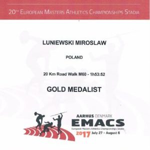 Mirosław Łuniewski mistrzem Europy Mirosław Łuniewski mistrzem Europy