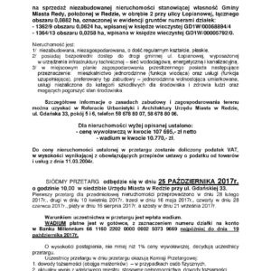 SIÓDMY PRZETARG USTNY NIEOGRANICZONY SIÓDMY PRZETARG USTNY NIEOGRANICZONY