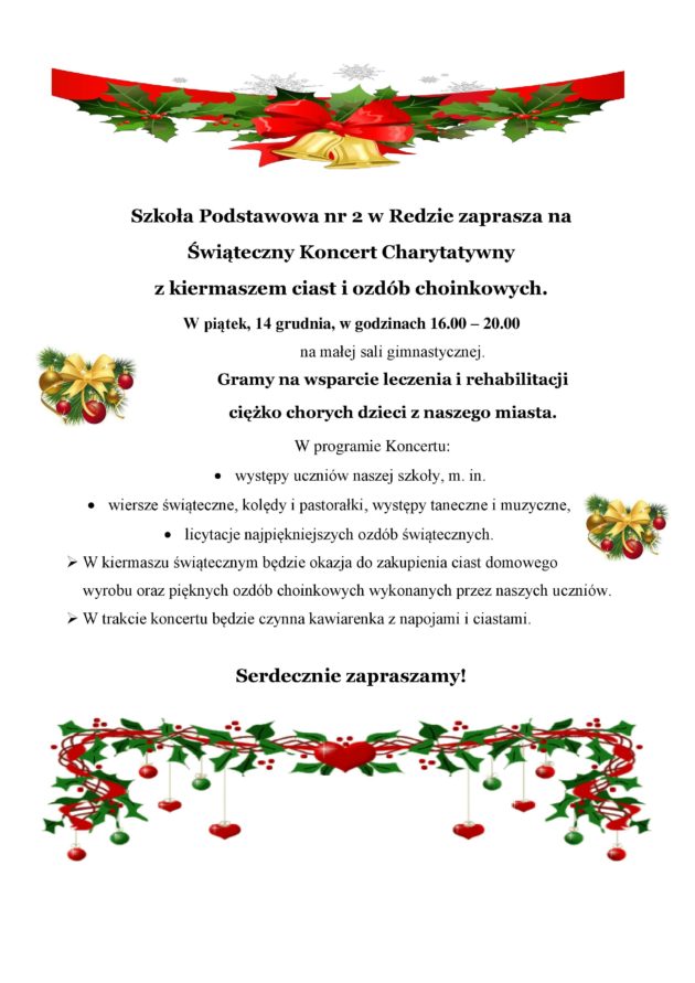 Świąteczny Koncert Charytatywny w SP 2 Świąteczny Koncert Charytatywny w SP 2