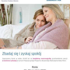 Bezpłatne badania mammograficzne w Redzie Bezpłatne badania mammograficzne w Redzie
