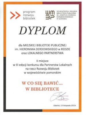 Dyplom dla MBP Reda