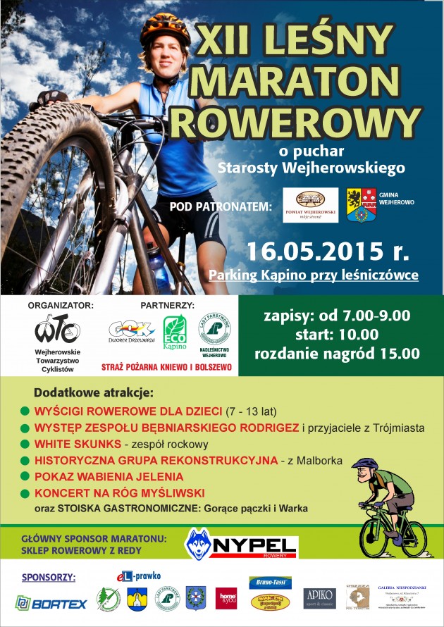 leśny maraton 2015 - plakat
