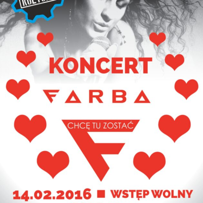 Zapraszamy 14 lutego na koncert zespołu FARBA