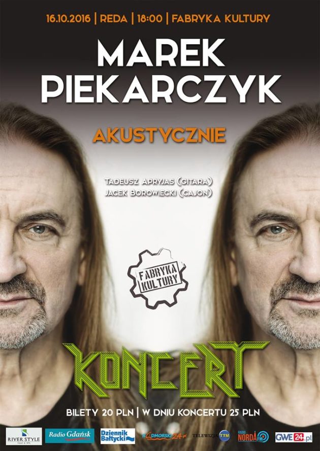 16 października Koncert Marka Piekarczyka w MDK