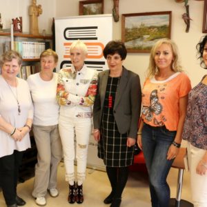 Ewa Błaszczyk w redzkiej bibliotece