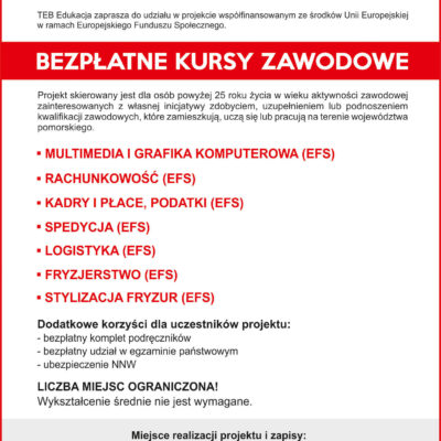 Bezpłatne kursy współfinansowane ze środków UE