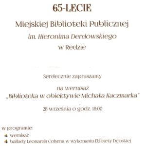 Zapraszamy na wernisaż w Bibliotece! Zapraszamy na wernisaż w Bibliotece!