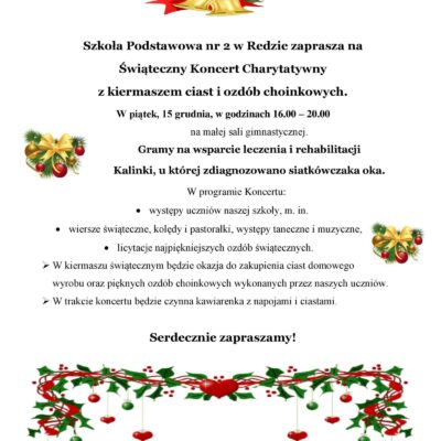 ZAPROSZENIE NA KONCERT CHARYTATYWNY
