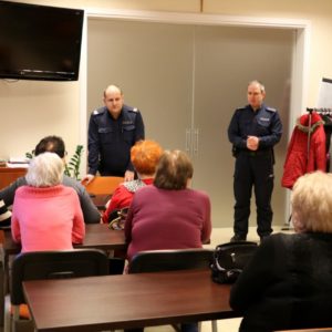 „Bezpieczny Senior” – spotkanie seniorów z policjantami