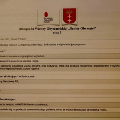 Olimpiada Wiedzy Obywatelskiej „Senior Obywatel”