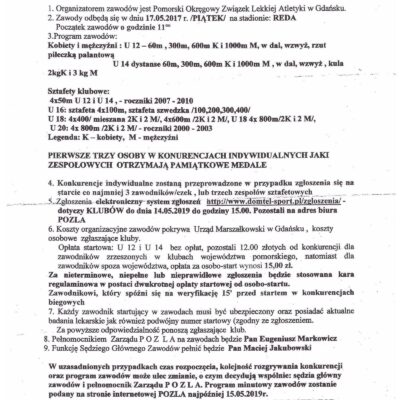 Regulamin Wojewódzkiego Festiwalu Sztafet