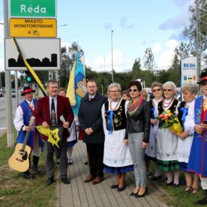 Symboliczne odsłonięcie tablicy Redy w języku kaszubskim
