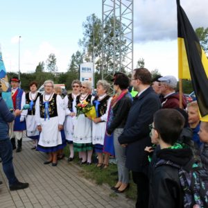 Symboliczne odsłonięcie tablicy Redy w języku kaszubskim