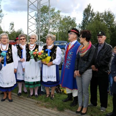 Symboliczne odsłonięcie tablicy Redy w języku kaszubskim