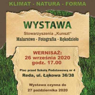 PIERWSZA WYSTAWA PLENEROWA W REDZIE