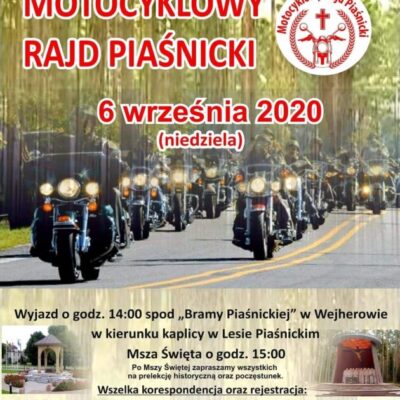 Zapraszamy na III Motocyklowy Rajd Piaśnicki