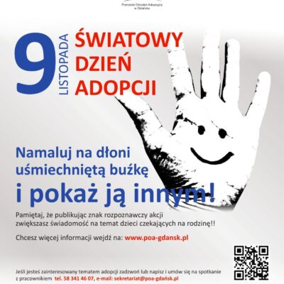 9 listopada – Światowy Dzień Adopcji