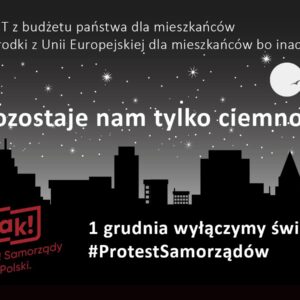 #ProtestSamorządów W Redzie też zgaśnie światło #ProtestSamorządów W Redzie też zgaśnie światło