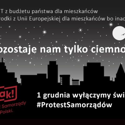 #ProtestSamorządów W Redzie też zgaśnie światło