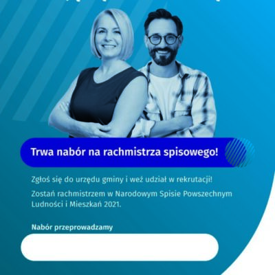 Rusza nabór rachmistrzów spisowych Narodowego  Spisu Powszechnego Ludności i Mieszkań 2021