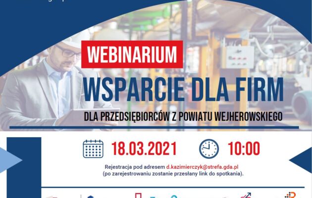 Wsparcie dla firm z powiatu wejherowskiego – Zaproszenie na webinarium dla przedsiębiorców 18 marca