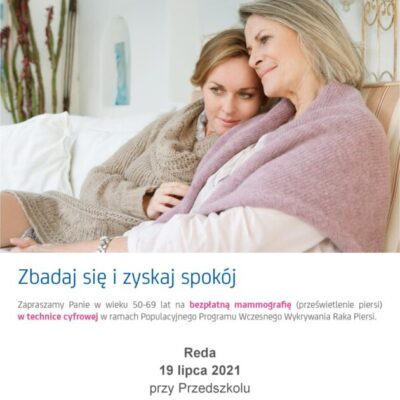 Bezpłatna mammografia w Redzie