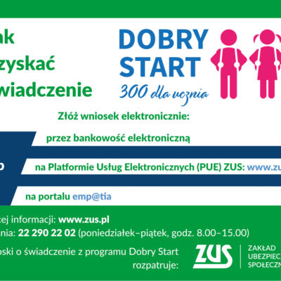 Od 1 lipca można składać wnioski o świadczenie z programu Dobry Start
