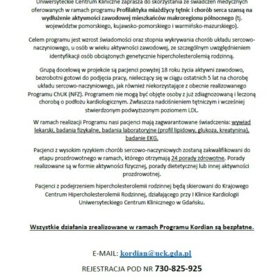 Profilaktyka miażdżycy tętnic i chorób serca