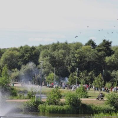 Spotkanie seniorów w Miejskim Parku Rodzinnym