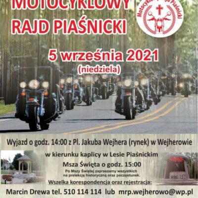Zapraszamy na Motocyklowy Rajd Piaśnicki!