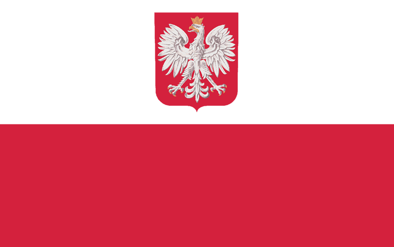 Flaga Z Godlem Rzeczypospolitej Polskiej