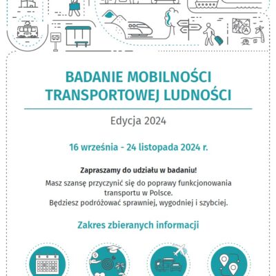 Badanie mobilności transportowej ludności