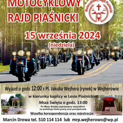 Motocyklowy Rajd Piaśnicki – 15 września