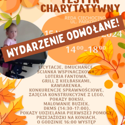 Z powodu złej pogody Festyn Jesienny został odwołany