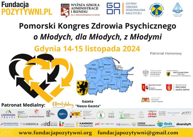 Reda partnerem „Pomorskiego Kongresu Zdrowia Psychicznego o Młodych, dla Młodych, z Młodymi”