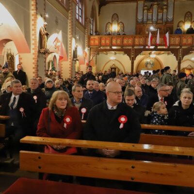 11.11.2024, Msza święta za Ojczyznę - Kościół pw. Wniebowzięcia NMP i św. Katarzyny Aleksandryjskiej, fot. Michał Kaczmarek