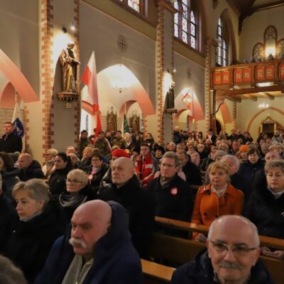 11.11.2024, Msza święta za Ojczyznę - Kościół pw. Wniebowzięcia NMP i św. Katarzyny Aleksandryjskiej, fot. Michał Kaczmarek