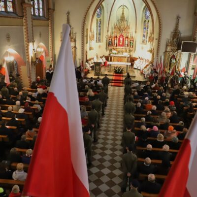 11.11.2024, Msza święta za Ojczyznę - Kościół pw. Wniebowzięcia NMP i św. Katarzyny Aleksandryjskiej, fot. Michał Kaczmarek