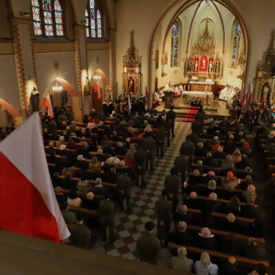 11.11.2024, Msza święta za Ojczyznę - Kościół pw. Wniebowzięcia NMP i św. Katarzyny Aleksandryjskiej, fot. Michał Kaczmarek