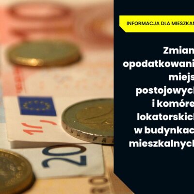 Niższy podatek od miejsc postojowych i komórek lokatorskich