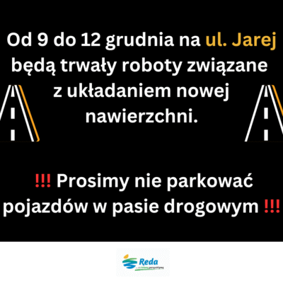 Roboty drogowe na ul. Jarej