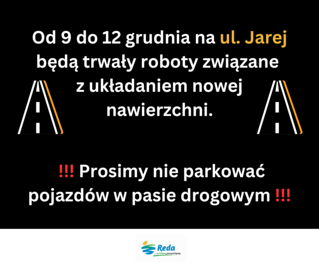 Roboty drogowe na ul. Jarej