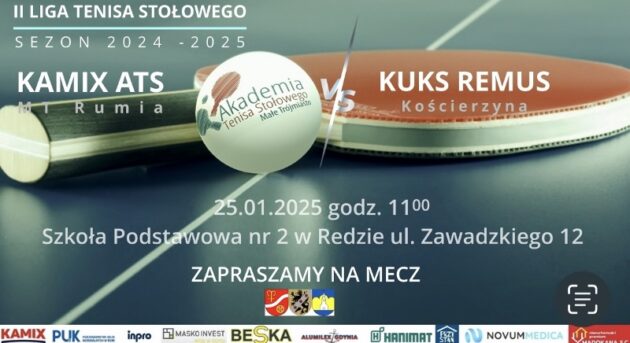 II Liga Tenisa stołowego, 25.01.2025, fot. Michał Kaczmarek
