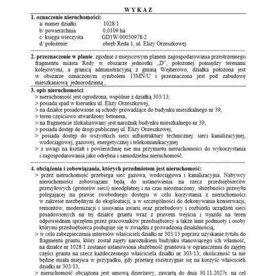 Wykaz 1 14.03.2025
