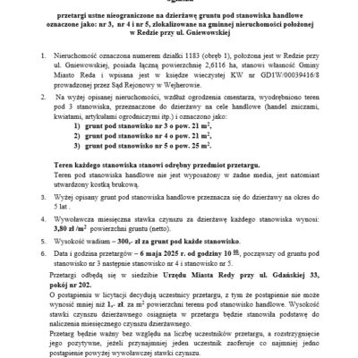Ogłoszenie O Przetargu 1.04.2025 1