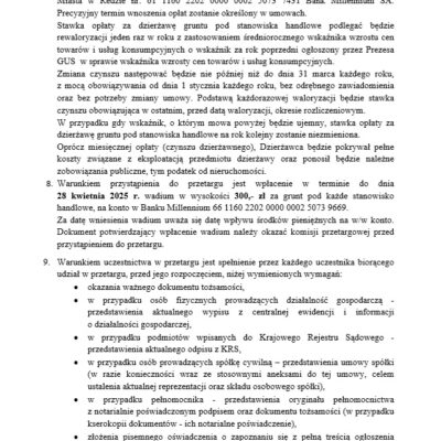 Ogłoszenie O Przetargu 1.04.2025 2