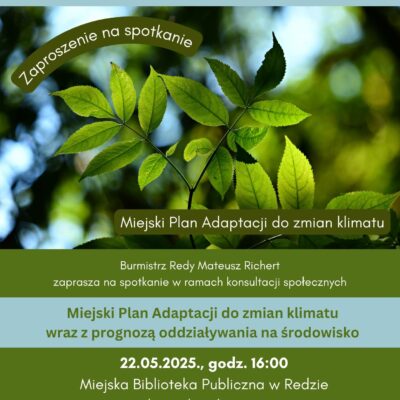 Spotkanie konsultacyjne 22.05.2025, g. 16:00 w bibliotece