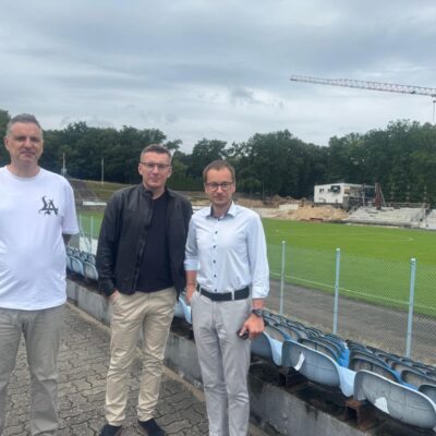 Wizyta Burmistrza w Iławie, spotkanie władzami i zawodnikami AP Jedynka Reda, 27.07.2025, fot. UMR
