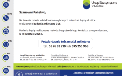 Na terenie miasta wśród losowo wybranych mieszkań będą wkrótce realizowane badania ankietowe GUS.